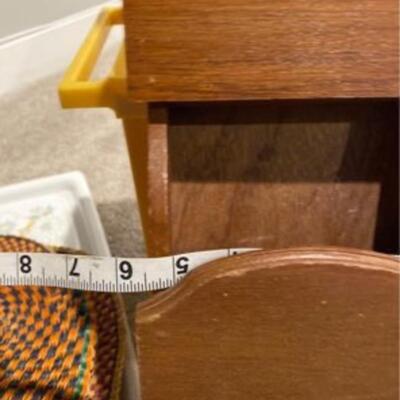 Vintage solid wood kitchen caddy