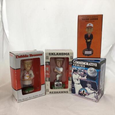 201) BASEBALL | Bobbles and Collector Set | Mayor Larson, Lou Gehrig, Allie Reynoldsâ€™s, and Frank Perdue