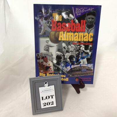 202) BASEBALL | Signed Baseball Almanac Book Jay Johnstone