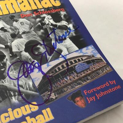 202) BASEBALL | Signed Baseball Almanac Book Jay Johnstone