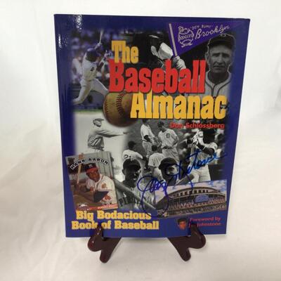 202) BASEBALL | Signed Baseball Almanac Book Jay Johnstone