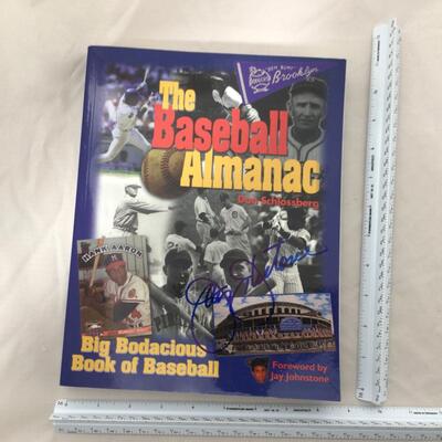 202) BASEBALL | Signed Baseball Almanac Book Jay Johnstone