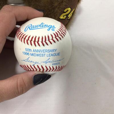 208) NASCAR | Jeff Gordon Signed First Pitch Baseball, and Bear