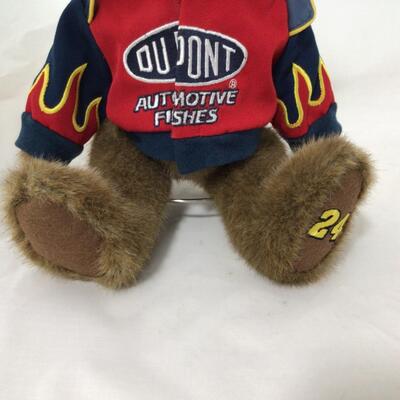 208) NASCAR | Jeff Gordon Signed First Pitch Baseball, and Bear
