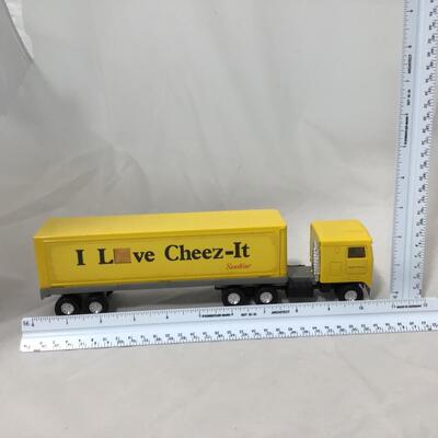 216) DIE CAST| Cheez It Semi, BP Race Car Carrier, and Conco Semi