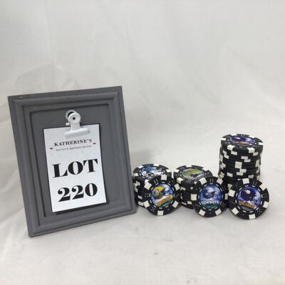 220) NFL | Packers, Cowboys, and Vikings Poker Chips