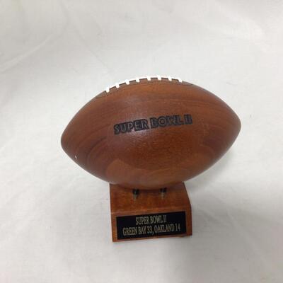 222) PACKERS | Collectible Wood Footballs with Stand
