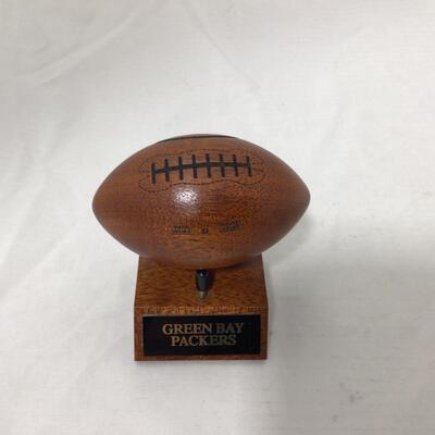 222) PACKERS | Collectible Wood Footballs with Stand