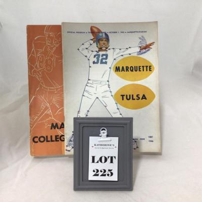225) FOOTBALL | Official Marquette Program | Oct. 1, 1955 | Oct. 20, 1956