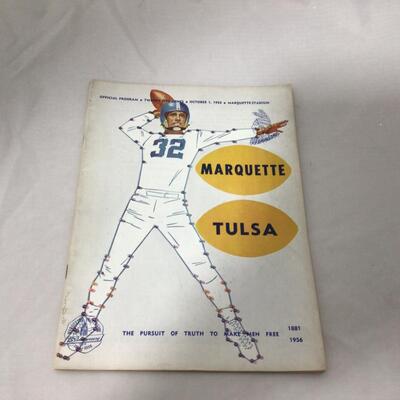 225) FOOTBALL | Official Marquette Program | Oct. 1, 1955 | Oct. 20, 1956
