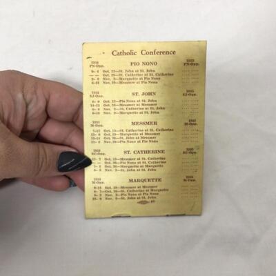 226) FOOTBALL | 1935 Colleges, High School, and Catholic Conference Schedule