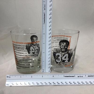 227) FOOTBALL | Walter Payton League Record Glasses