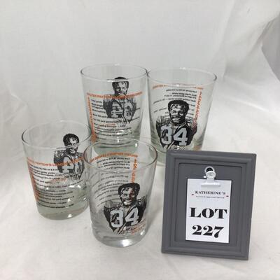 227) FOOTBALL | Walter Payton League Record Glasses