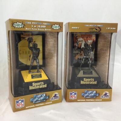 231) PACKERS | Sports Illustrated 1996 and 1997 Brett Favre Pewter Figures