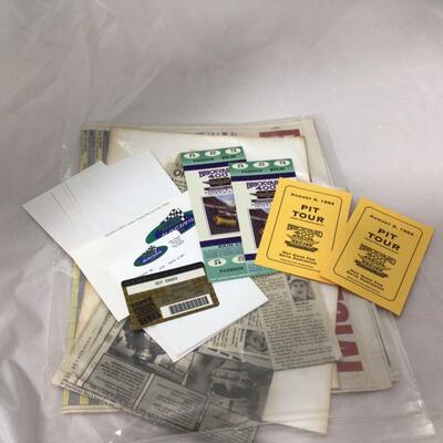 236) NASCAR | Brickyard 400 Inaugural Race Program and Newspapers