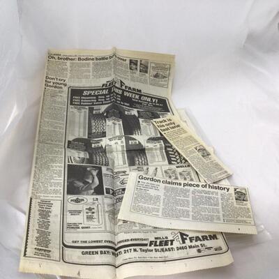 236) NASCAR | Brickyard 400 Inaugural Race Program and Newspapers