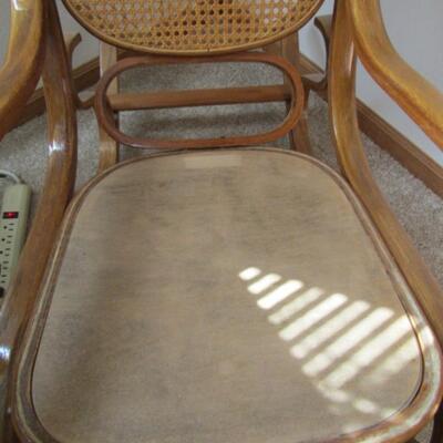 Bentwood Cane Back Rocking Chair