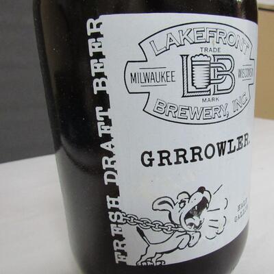 Lakefront Brewery Milwaukee Growler, Fresh Draft Beer