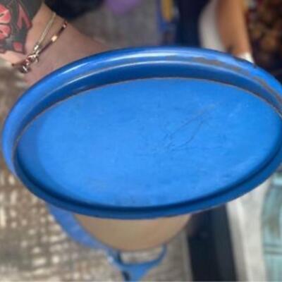 Vintage dansk blue pot and lid