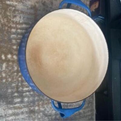 Vintage dansk blue pot and lid