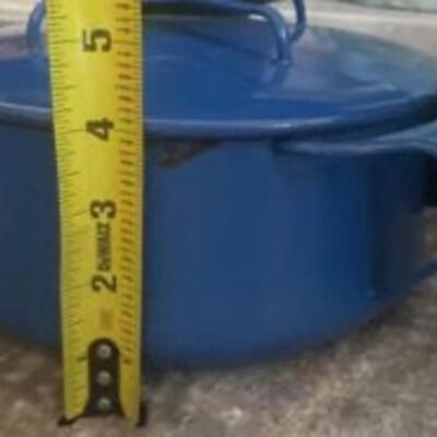 Vintage dansk blue pot and lid