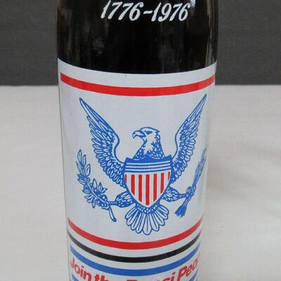Vintage 11" Tall Pepsi Bicentennial and Colorado Centennial 16 Oz Bottle, Genaric Coca Cola Bottle