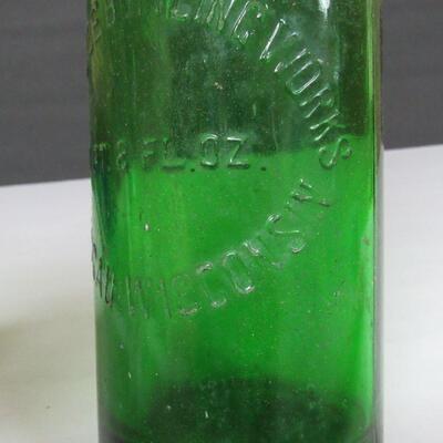 Vintage Green Bottle, Northside Bottling Works, Wausau, WI, 1 Pt 8 Oz