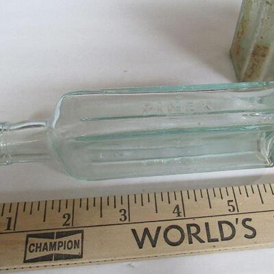 Vintage Bottles, Smaller Pinex and Unmarked Larger