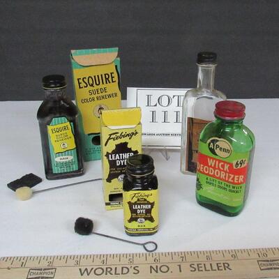 Vintage Advertising Lot Bottles, Some Still Have Contents