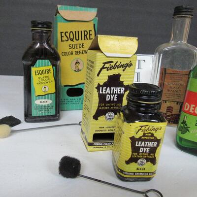 Vintage Advertising Lot Bottles, Some Still Have Contents