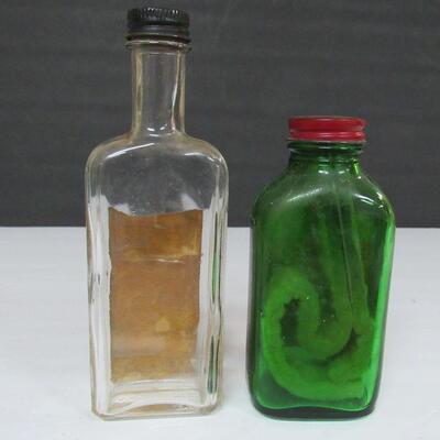 Vintage Advertising Lot Bottles, Some Still Have Contents
