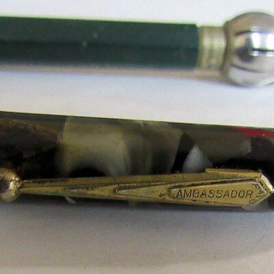 Bell Systems KS8300 and Ambassador Mechanical Pencils,  and 2 Schaeffer Fountain Pens