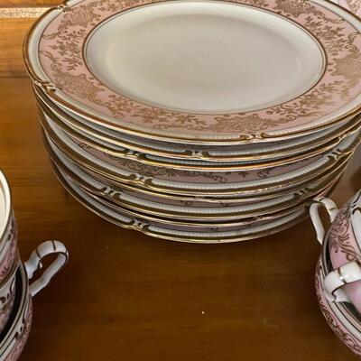lot of 85pc Bavaria Winterling China from Germany Pink and Gold