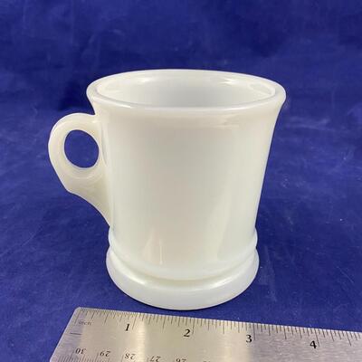 Avon train milk glass mug