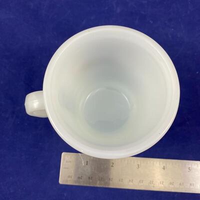 Avon train milk glass mug