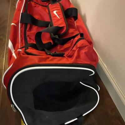 Nike Sports Duffle Bag Red and Black