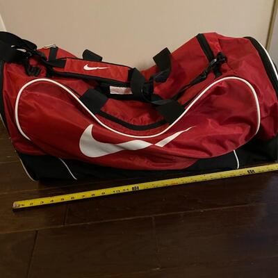 Nike Sports Duffle Bag Red and Black