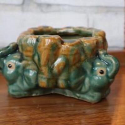 MCM elephant planter pottery