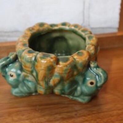 MCM elephant planter pottery