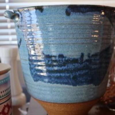 MCM Clay glazed planter