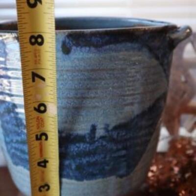 MCM Clay glazed planter