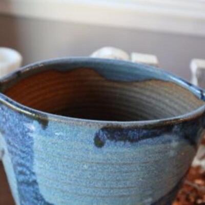 MCM Clay glazed planter