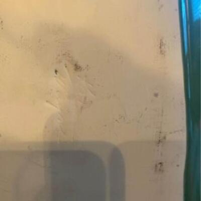 Mid century green serving tray