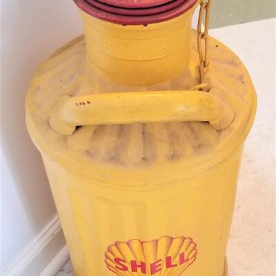 Lot #80   Antique 1916 Shell Oil Barrel with Commemorative Plaque