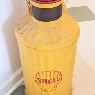 Lot #80   Antique 1916 Shell Oil Barrel with Commemorative Plaque