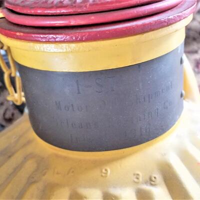 Lot #80   Antique 1916 Shell Oil Barrel with Commemorative Plaque