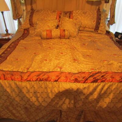 Bed Set- Queen Size Headboard with King Size Simmons Mattress