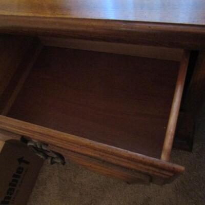Wood Finish Bedside Table by American (#1 of 2)