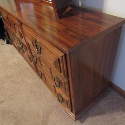 Wood Finish Stretch Dresser by American