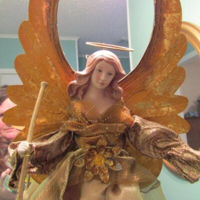 Home Decor- Angel on Wooden Stand